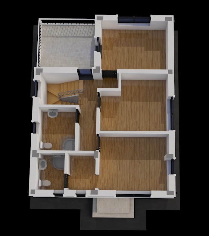 Miniatură plan etaj 3D